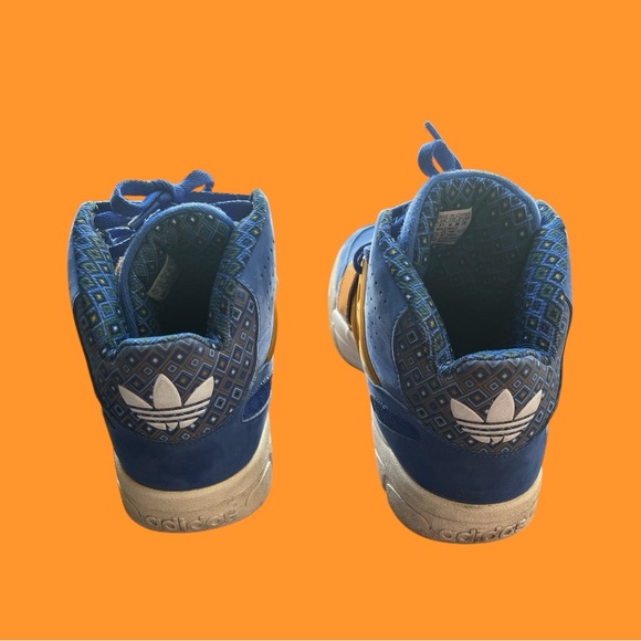 Adidas Mutombo TR Block Vivid Blue Gold Men’s size 10 D65544 - Picture 5 of 8
